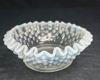 1940's MoonStone Opalescent Candy Dish & Plate