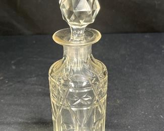 Antique Silverplate & Cut Glass Cruet Set