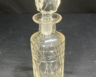 Antique Silverplate & Cut Glass Cruet Set