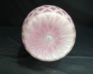 Victorian Diamond Quilt Pink Cased Pitcher