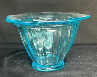 VTG Light Blue Glass Dish