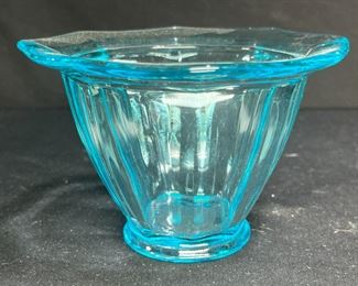 VTG Light Blue Glass Dish