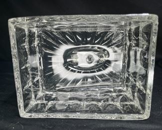 VTG 1930's Pressed Glass Lidded Cheese Dish