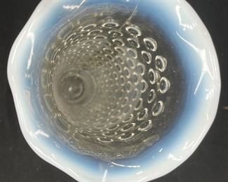 Moonstone Opalescent Candle holder & Bud Vase