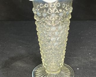Moonstone Opalescent Candle holder & Bud Vase