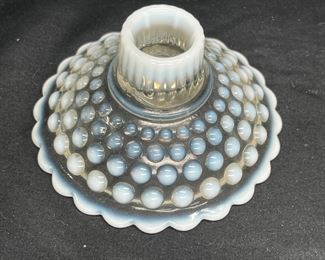 Moonstone Opalescent Candle holder & Bud Vase