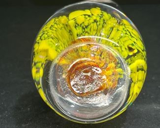 Hand painted Paperweight Votive Candle Holder