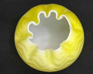 Victorian MOP Chevron Cased Rose Bowl