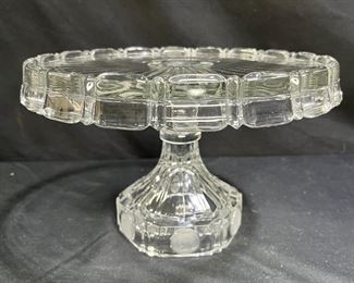 VTG Fostoria Coin Glass Cake Stand