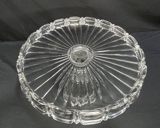 VTG Fostoria Coin Glass Cake Stand