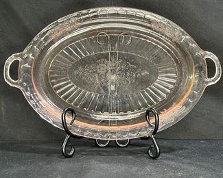 VTG Mayfair Pink Open Rose Platter & Sugar Bowl