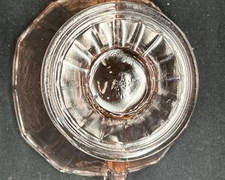 VTG Mayfair Pink Open Rose Platter & Sugar Bowl