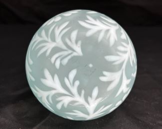 Victorian Blue Opalescent Daisy & Fern Cruet