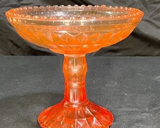 2 Jeanette Glass Windsor Compotes