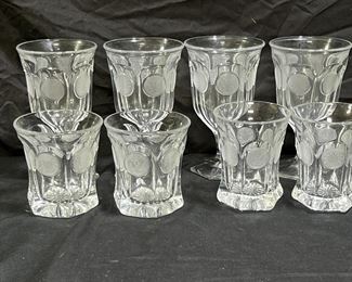 VTG Fostoria Coin Glass Tumblers, Goblets, & more