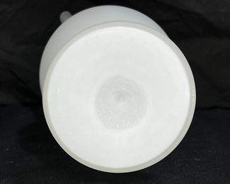 ATQ Mt Washington Ruffle Edge Frosted Glass Urn