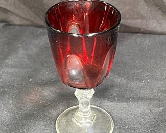 5 VTG Luminarch Gothic Arch Crystal Cordial Glass