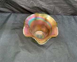 2 VTG Jeanette & Northwood Dish & Hat Vase