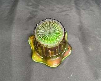 2 VTG Jeanette & Northwood Dish & Hat Vase