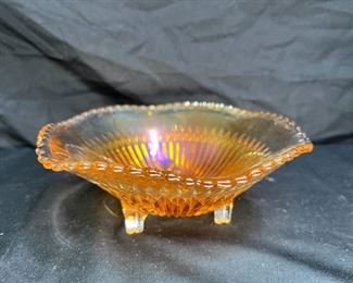 2 VTG Jeanette & Northwood Dish & Hat Vase