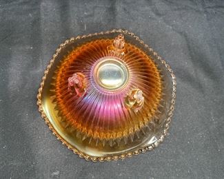 2 VTG Jeanette & Northwood Dish & Hat Vase