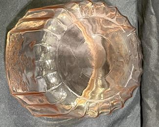 Pink Mayfair Open Rose Biscuit Jar - Depression