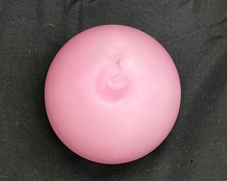 Small Fenton Pink Satin Rose Bowl