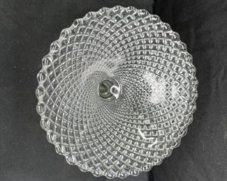 2 Vtg Anchor Hocking Miss America Footed Compote