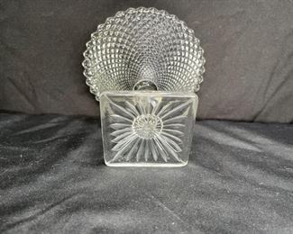 2 Vtg Anchor Hocking Miss America Footed Compote