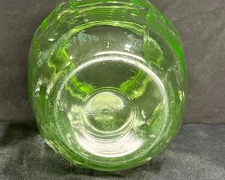 Anchor Hocking Princess Uranium Green Vase