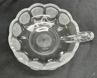 Fostoria Coin Glass Nappy, Vase, Salt & Pepper