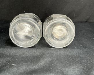 Fostoria Coin Glass Nappy, Vase, Salt & Pepper