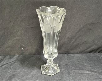 Fostoria Coin Glass Nappy, Vase, Salt & Pepper