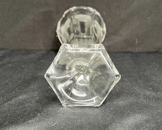 Fostoria Coin Glass Nappy, Vase, Salt & Pepper