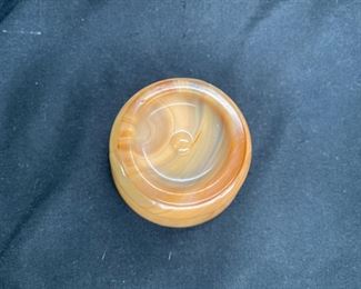 Joe St. Clair Chocolate Slag Holly Bead Toothpick