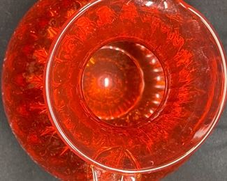 Hand Blown Amerbina Glass Pitcher