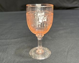Anchor Hocking Mayfair Pink 3oz Goblet