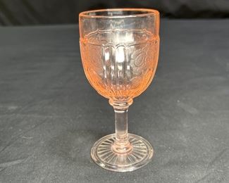 Anchor Hocking Mayfair Pink 3oz Goblet