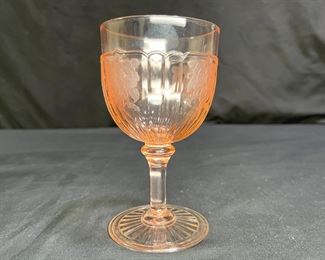 Anchor Hocking Mayfair Pink 3oz Goblet