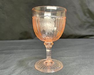 Anchor Hocking Mayfair Pink 3oz Goblet
