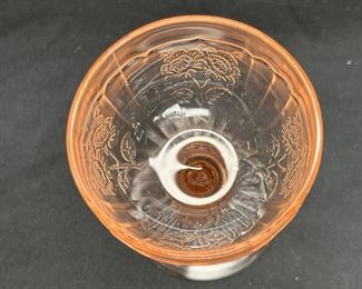 Pink Mayfair Open Rose 4" Cocktail Glass