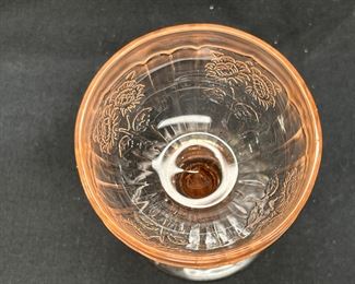 Pink Mayfair Open Rose 4" Cocktail Glass