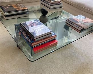 Glass Coffee table - Leon Rosen? Pace?