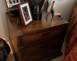Campaign Chest bedside table