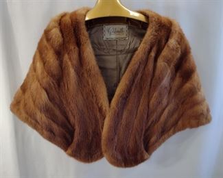 Vintage Goldsmith's Mink Stole with pockets excellent condition 