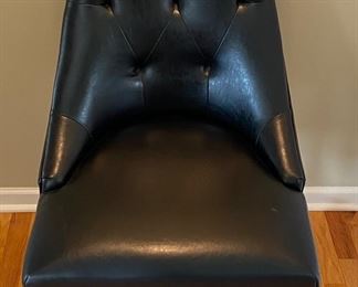 Rolling Tufted Leather Office Chair