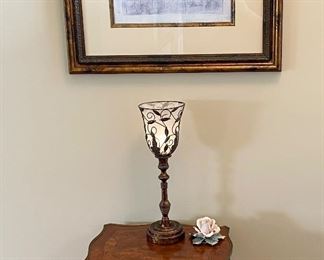 French Louis XVI Parquetry Entry Side Occasional Table