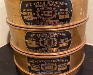 Vintage Brass “The Tyler Standard” Screen Scales Set of 3