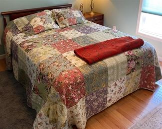 Queen Size Willett MCM Bed w/ Very Clean Mattress & Box Spring