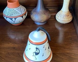 Pecos Jemez New Mexico Pueblo Pottery • Royal Haeger Mid Century Bud Vase